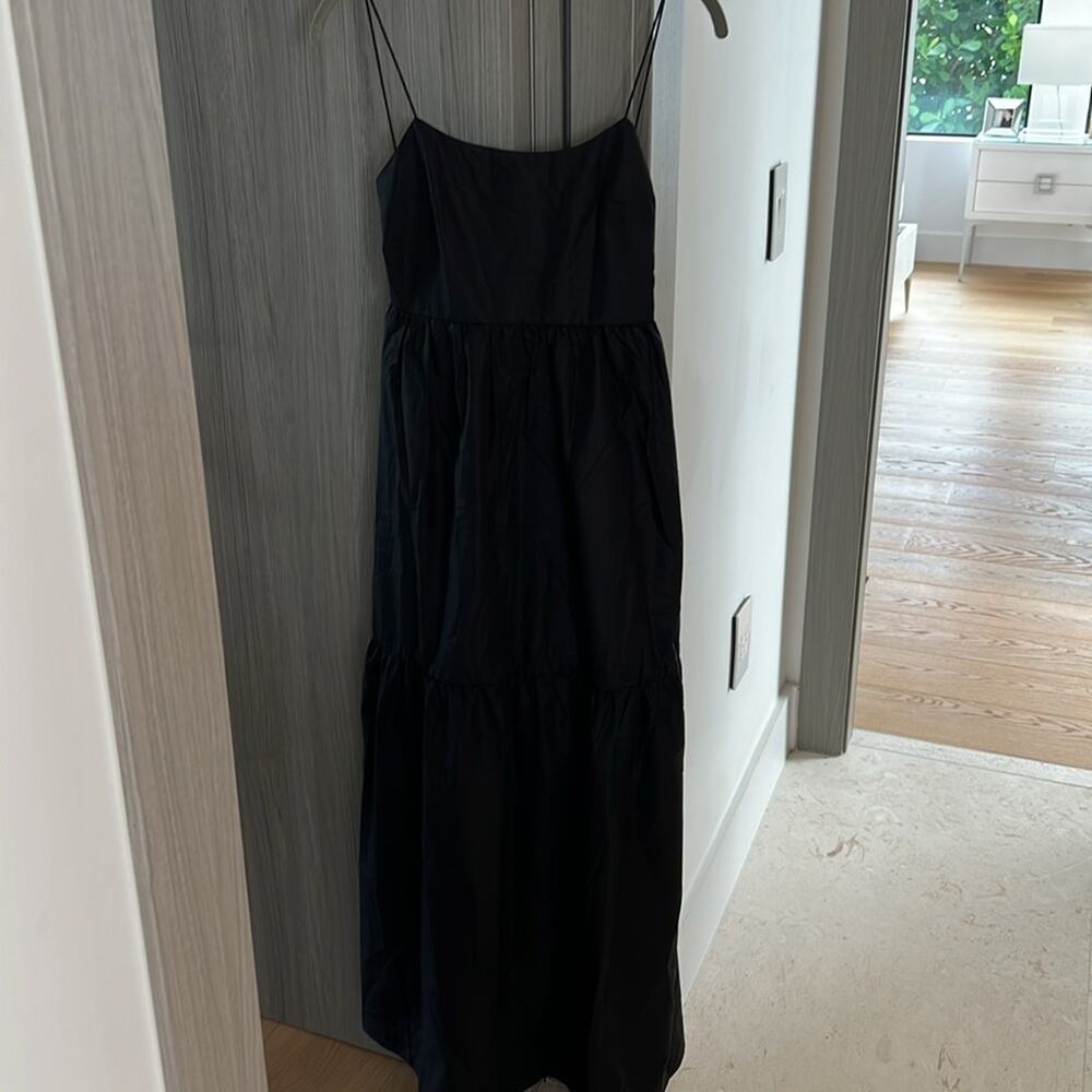 Commense Black Open-Back Tiered Maxi Dress - Picture 3 of 11